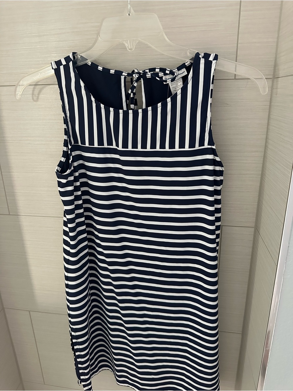 Tommy Bahama Swim Dress Navy and White Striped